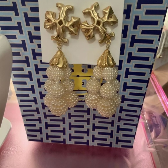 Tory burch exaggerated beaded earrings - Picture 7 of 8